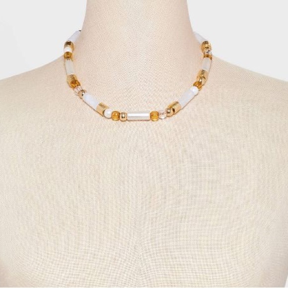 NWT! SUGARFIX by BaubleBar Beaded Statement Necklace - Picture 2 of 7